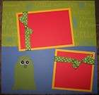 Little Monster Premade Scrapbook Pages 12 x 12 Pre Made