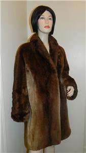 Vintage Sheared Beaver Phantom Fur Coat M/L  