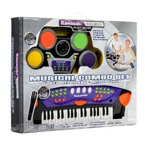   Musical Set 37 Key Keyboard & Jazzin Drum (black) Toys & Games