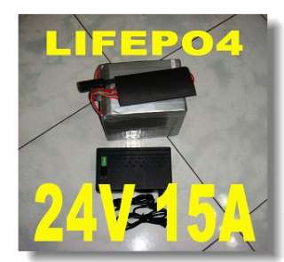 24V 15AH LiFePO4 Li ion Battery Electric Scooter  