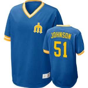  Seattle Mariners Randy Johnson #51 Nike Royal Cooperstown 