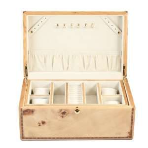 Luxury Burl Wood Watch + Jewellery Storage Display Box  