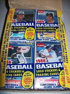 1986 FLEER BASEBALL UNOPENED CELLO PACK MINT CANSECO  