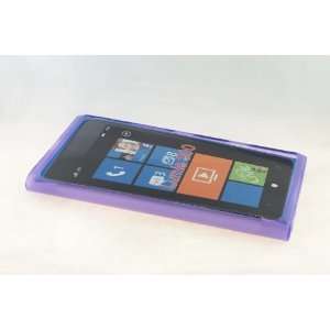  Nokia Lumia 900 TPU Hard Skin Case Cover for Purple Cell 