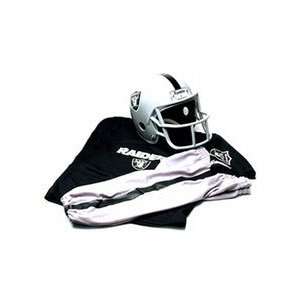  Oakland Raiders Youth NFL Team Helmet and Uniform Set by 