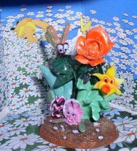 Disney Alice In Wonderland butterfly & Flowers Figure  