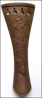 Hand Carved(Dragon) Jujube Wood Violin Tailpiece 4/4  