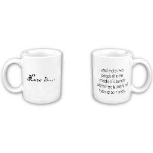  Love is Park Bench Coffee Mug 