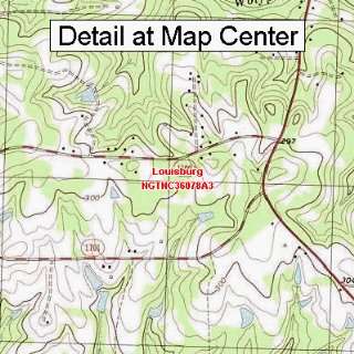  USGS Topographic Quadrangle Map   Louisburg, North 