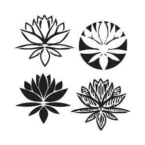   Templates 12X12 Lotus Blossom; 3 Items/Order Arts, Crafts & Sewing