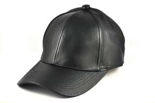 New Unisex Genuine Leather Ball Cap Hat Multi Color OS  