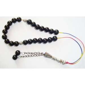  Gemstone Prayer Worry Beads Very Loosely Strung Black Onyx 
