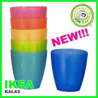IKEA KALAS NEW 6 Children Plastic Cup Tumbler BPA FREE  