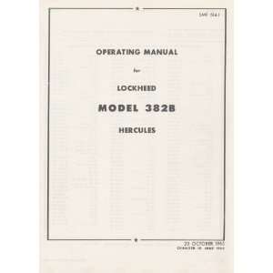    Lockheed L 382 B Aircraft Operating Manual Lockheed Books