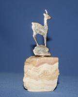 Vintage Czech Bohemian Brass Deer Figurine  
