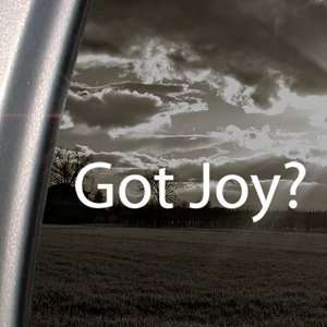  Got Joy? Decal Christian Jesus Church Happiness Sticker 