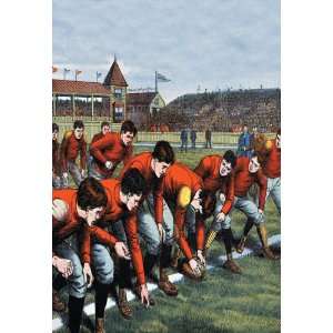  At the Scrimmage Line 16X24 Giclee Paper