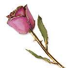 24k gold dipped fuchsia lacquered genuine rose one day shipping