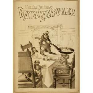  Poster Royal Lilliputians the all fun show. 1900