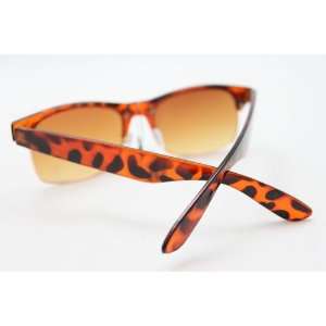  P9069 Brown Leopard + Amber Polarized Lens Fashion Sunglasses, Light 