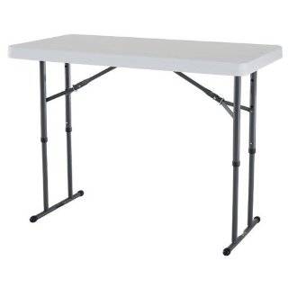  Lifetime 22920 6 Foot Adjustable Folding Table with 72 by 