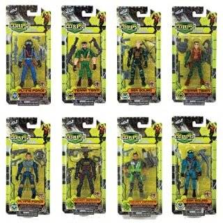   Man Recon Flying Force 3 3/4 Action Figures with Mach Storm Glider