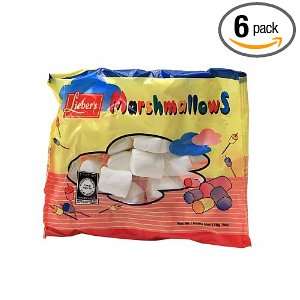 Liebers Marshmallows White, 7 Ounce (Pack of 6)  Grocery 