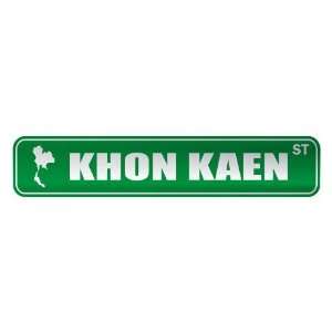   KHON KAEN ST  STREET SIGN CITY THAILAND