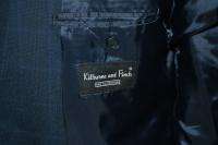Kilburne and Finch 2pc Suit 48L 40W Dark Blue Large Window Pane 
