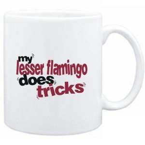  Mug White  My Lesser Flamingo does tricks  Animals 
