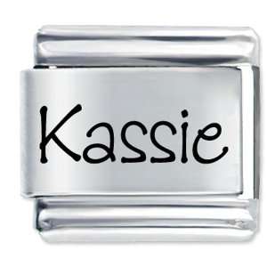  Name Kassie Gift Laser Italian Charm Pugster Jewelry