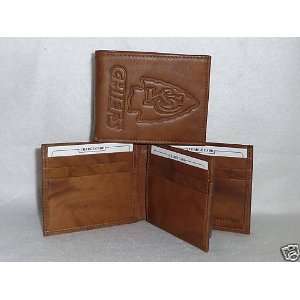  KANSAS CITY CHIEFS Leather BiFold Wallet NEW br3 