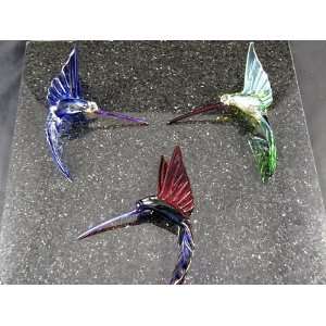  Paul Labrie   Hanging Hummingbird Art Glass Sculpture 