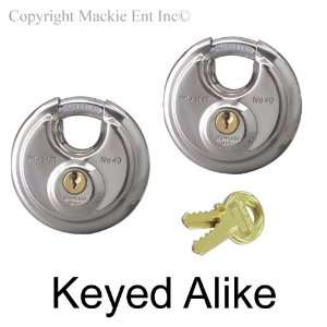    Master Stainless Lock Keyed Alike Trailer Locks 40KA 2 Automotive