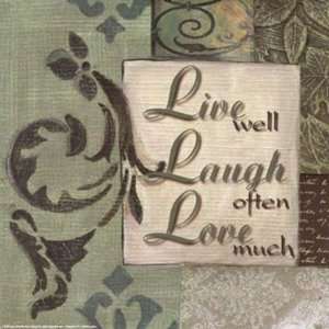  Wtlb SagecreamLive Laugh Love by Smith Haynes 10x10