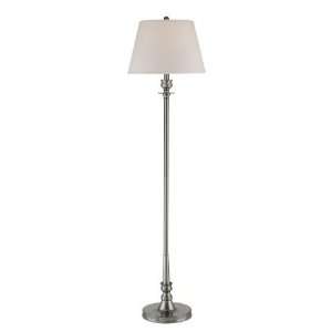   LS 81138PS/WHT Floor Lamp in Polished Steel Finish