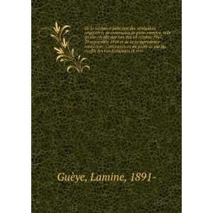   conflit des lois franÃ§aises et mus Lamine, 1891  GuÃ¨ye Books