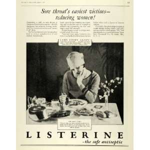  1928 Ad Lambert Listerine Antiseptic Lamb Chops Dinner 