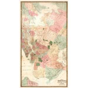  KINGS COUNTY NEW YORK (NY) LANDOWNER MAP 1890