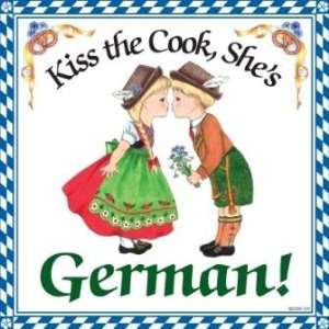  Ceramic Wall Plaque Kiss German Cook