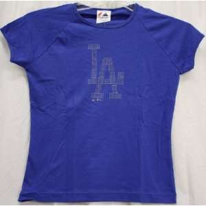  Los Angeles Dodgers T Shirt LA Logo T Shirt Famle (MEDIUM 