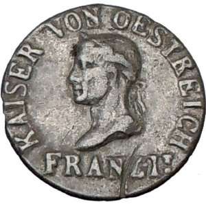  FRANCIS II King of Hungary Croatia 1792 Pin like Coin 
