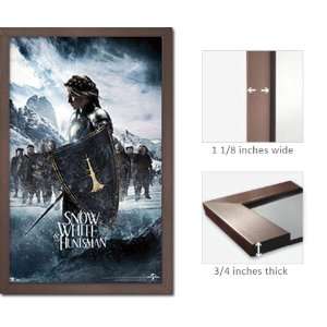  Slate Framed Snow White With Shield Poster Kristen Stewart 