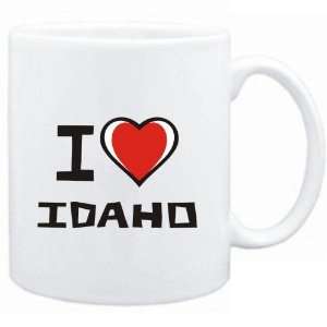 Mug White I love Idaho  Cities 