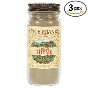 Spice Islands Thyme, Ground, 1.4 Ounce (Pack of 3)  