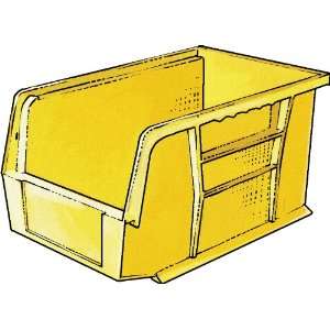  Plastic Storage Bin   Ultra Stack & Hang Yellow Storage 