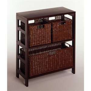  Storage Shelf / Decorative Baskets Espresso