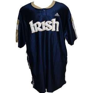   Notre Dame Mens Basketball Game Used Warm up Top