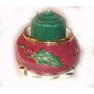 Holly Berry T Lite Holder   Clayworks 2004