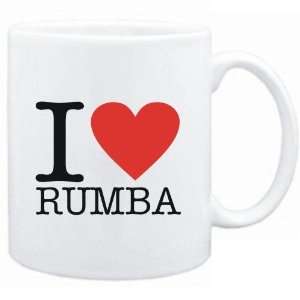  Mug White  I LOVE Rumba  Music